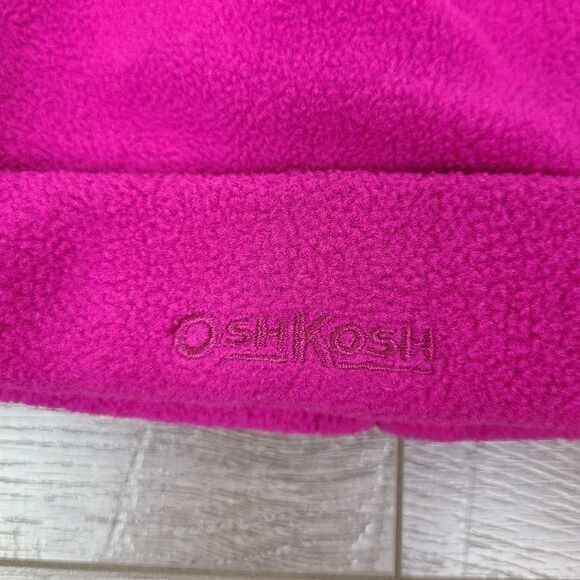 Oshkosh Girl's Fuschia Pink Fleece Winter Hat Size 8 - Picture 3 of 10